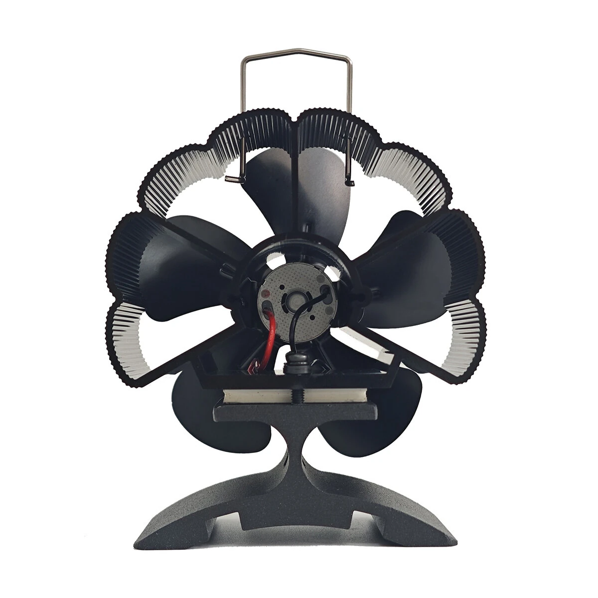 (image for) 5 Blade Heat Powered Wood Stove Fan Fireplace Fan Furnace Air Blower for Wood/Log Burner/Fireplace Eco Friendly Fan-DY385A